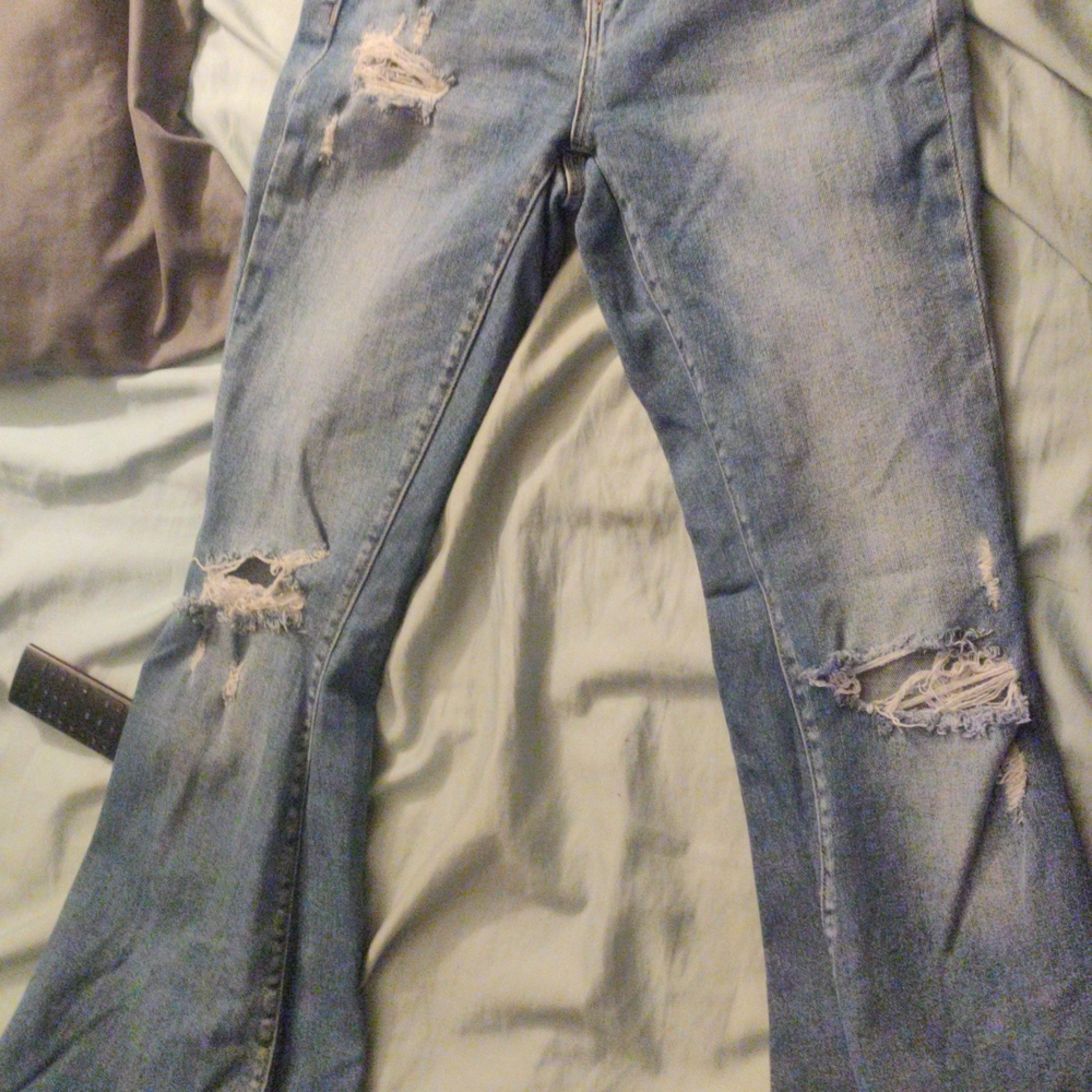 Distressed Blue Women's Jeans